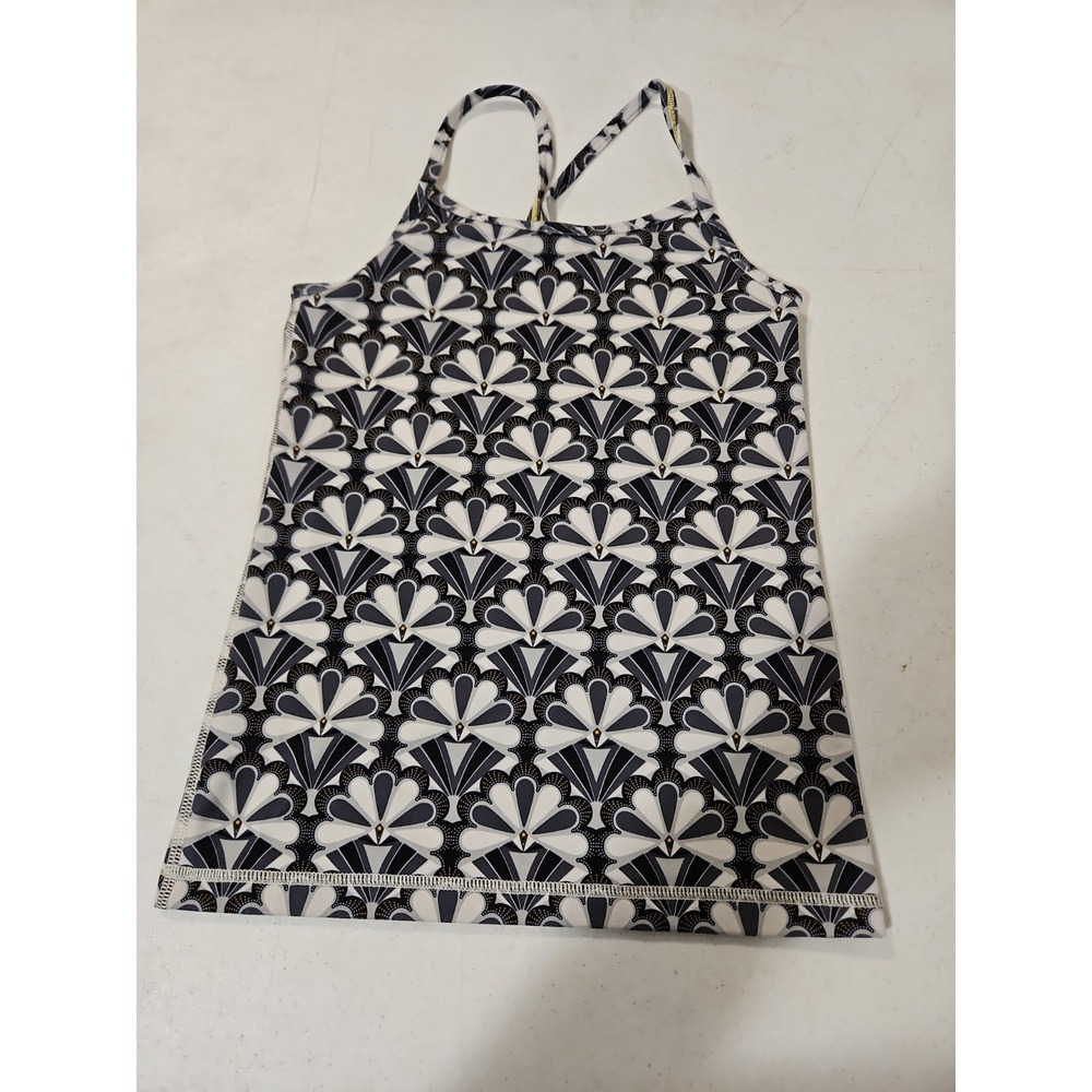 Ivivva by Lululemon Athletica Tank Top Size 8 girls Black/white/gray (L 127